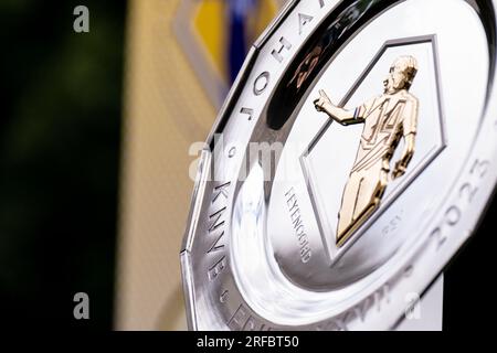 Zeist, pays-Bas. 02 août 2023. Zeist - le Johan Cruijff Schaal avant la conférence de presse entre Feyenoord et PSV pour le Johan Cruijff Schaal XXVII sur le campus KNVB le 2 août 2023 à Zeist, aux pays-Bas. Crédit : photos boîte à boîte/Alamy Live News Banque D'Images