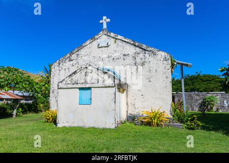 Ancienne chapelle dans un village près de Nadi, Viti Levu, Fidji Banque D'Images