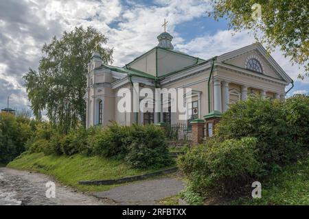 Tomsk, l'église catholique romaine de l'intercession de la vierge bénie Marie Reine du Saint rosaire, dans la partie historique de la ville Banque D'Images