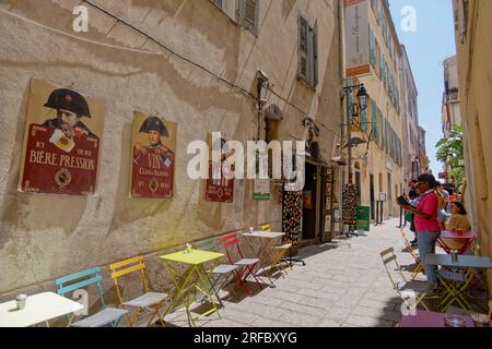 Casa Bonaparte, rue Saint-Charles, bar, Musée, Ajaccio, Korsika, Frankreich, Europe Banque D'Images