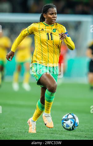 Melbourne, Victoria, Australie. 2 août 2023. MELBOURNE, AUSTRALIE - 02 AOÛT : la Jamaïque affronte le Brésil à la coupe du monde féminine de la FIFA Australie et Nouvelle-Zélande 2023 au stade rectangulaire de Melbourne le 02 août 2023 (image de crédit : © Chris Putnam/ZUMA Press Wire) À USAGE ÉDITORIAL UNIQUEMENT ! Non destiné à UN USAGE commercial ! Banque D'Images