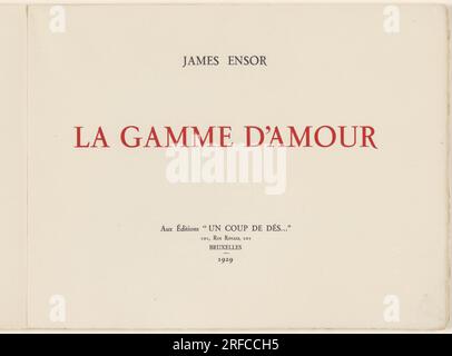 'La gamme d'Amour' de James Ensor 1929 de James Ensor Banque D'Images