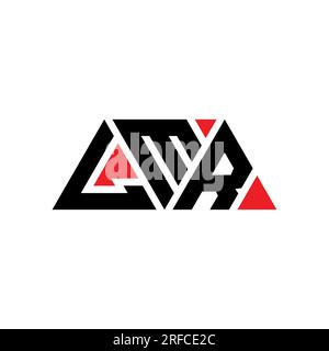 Logo lettre triangle LMR en forme de triangle. Monogramme de logo triangle LMR. Modèle de logo vecteur triangle LMR avec couleur rouge. Triangul LMR Illustration de Vecteur