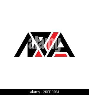 Logo de lettre triangle NPA avec forme de triangle. Monogramme de logo triangle NPA. Modèle de logo vecteur triangle NPA avec couleur rouge. NPA triangul Illustration de Vecteur