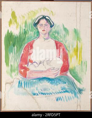 Alma Mater : étude de 1912 à 1914 par Edvard Munch Banque D'Images