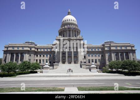 Le bâtiment du Capitole de l'État de l'Idaho, mardi 11 juillet 2023, à Boise, IDA Banque D'Images