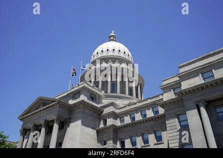 Le bâtiment du Capitole de l'État de l'Idaho, mardi 11 juillet 2023, à Boise, IDA Banque D'Images