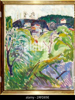 Printemps à Kragerø 1909 par Edvard Munch Banque D'Images
