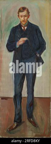 Le Français. Marcel Archinard vraisemblablement 1904 par Edvard Munch Banque D'Images