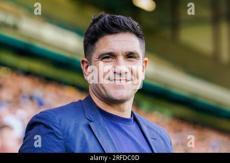 Sheffield, Royaume-Uni. 29 juillet 2023. Sheffield Wednesday Manager Xisco Munoz lors du Sheffield Wednesday FC vs Luton Town FC au Hillsborough Stadium, Sheffield, Royaume-Uni le 29 juillet 2023 Credit : Every second Media/Alamy Live News Banque D'Images