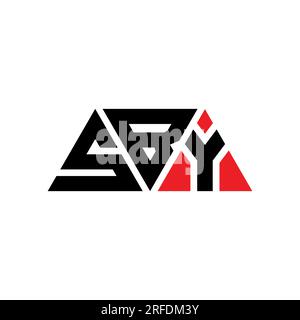 Logo de lettre triangle SBY avec forme de triangle. Monogramme de logo triangle SBY. Modèle de logo vectoriel triangle SBY avec couleur rouge. SBY triangul Illustration de Vecteur