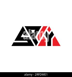 Logo de lettre triangle SPY avec forme de triangle. Monogramme de logo triangle ESPION. Modèle de logo vectoriel triangle ESPION avec couleur rouge. SPY triangul Illustration de Vecteur