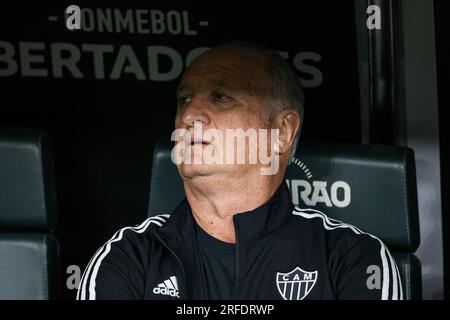 Belo Horizonte, Brésil. 02 août 2023. MG - BELO HORIZONTE - 08/02/2023 - LIBERTADORES 2023, ATLETICO-MG X PALMEIRAS - Luiz Felipe Scolari entraîneur de l'Atletico-MG lors d'un match contre Palmeiras au stade Mineirao pour le championnat Libertadores 2023. Photo : Gilson Lobo/AGIF/Sipa USA crédit : SIPA USA/Alamy Live News Banque D'Images