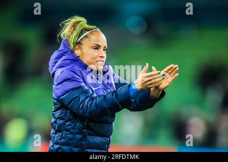 Melbourne, Victoria, Australie. 2 août 2023. MELBOURNE, AUSTRALIE - 02 AOÛT : la Jamaïque affronte le Brésil à la coupe du monde féminine de la FIFA Australie et Nouvelle-Zélande 2023 au stade rectangulaire de Melbourne le 02 août 2023 (image de crédit : © Chris Putnam/ZUMA Press Wire) À USAGE ÉDITORIAL UNIQUEMENT ! Non destiné à UN USAGE commercial ! Banque D'Images