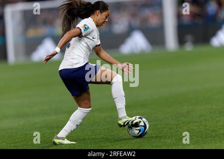 Sydney, Australie. 02 août 2023. La française Selma Bacha contrôle le ballon lors du match de groupe F de la coupe du monde féminine de la FIFA 2023 entre le Panama et la France au stade de football de Sydney le 2 août 2023 à Sydney, en Australie Credit : IOIO IMAGES/Alamy Live News Banque D'Images