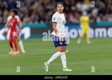 Sydney, Australie. 02 août 2023. Selma Bacha, de la France, est à l'honneur lors du match de groupe F de la coupe du monde féminine de la FIFA 2023 entre le Panama et la France au stade de football de Sydney, le 2 août 2023 à Sydney, en Australie Credit : IOIO IMAGES/Alamy Live News Banque D'Images