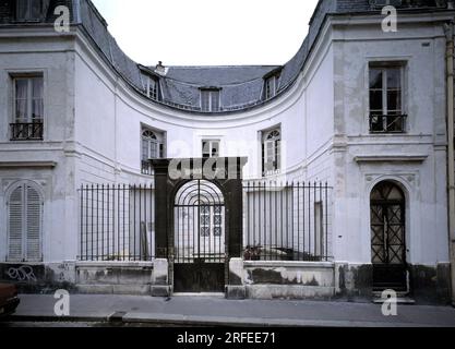 Le quartier de la Nouvelle-Athenes a Paris : l'Hotel de mademoiselle Duchesnois dans la rue de la Tour-des-Dames. Banque D'Images