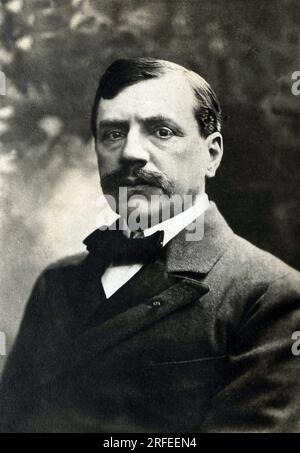 Portrait de Paul Bourget (1852-1935), Ecrivain francais Banque D'Images