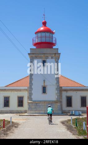 Phare de Cabo Sardao, situé au point le plus à l'ouest de la région de l'Alentejo au Portugal Banque D'Images