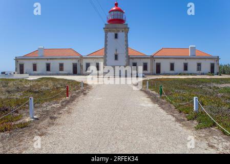 Phare de Cabo Sardao, situé au point le plus à l'ouest de la région de l'Alentejo au Portugal Banque D'Images