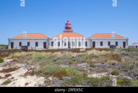 Phare de Cabo Sardao, situé au point le plus à l'ouest de la région de l'Alentejo au Portugal Banque D'Images