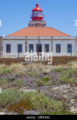 Phare de Cabo Sardao, situé au point le plus à l'ouest de la région de l'Alentejo au Portugal Banque D'Images