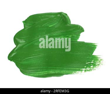Art vert abstrait pinceau peinture texture design acrylique illustration d'affiche de trait. Conception parfaite pour le titre, le logo et la bannière de vente. Banque D'Images