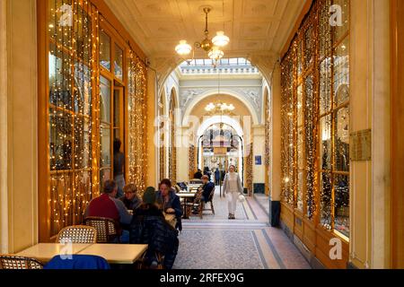 France, Paris (75), la Galerie Vivienne Banque D'Images