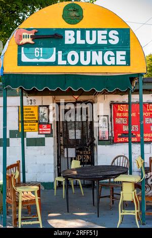 États-Unis, Mississippi, Leland, un club de blues Banque D'Images