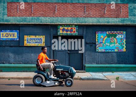 États-Unis, Mississippi, Tuwiller, c'est là que se trouve la tombe du bluesman Sonny Boy Williamson, de son vrai nom Aleck Miller Banque D'Images