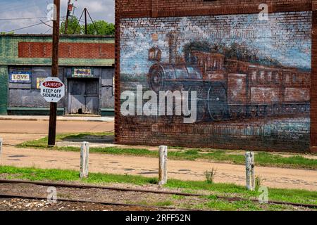 États-Unis, Mississippi, Tuwiller, c'est là que se trouve la tombe du bluesman Sonny Boy Williamson, de son vrai nom Aleck Miller Banque D'Images