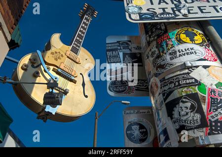 États-Unis, Tennessee, Memphis, studios d'enregistrement Sun Studios qui ont enregistré entre autres Elvis Presley, Jerry Lee Lewis, BB King Banque D'Images