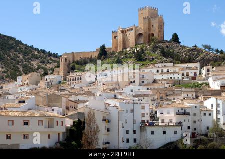 Velez Blanco, château (XVIe siècle) et ville. Province d'Almeria, Andalousie, Espagne. Banque D'Images