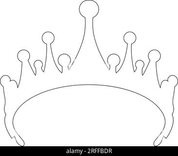 modèle vectoriel d'icône de couronne de mariée Illustration de Vecteur