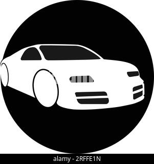 illustration vectorielle d'icône de voiture de course Illustration de Vecteur