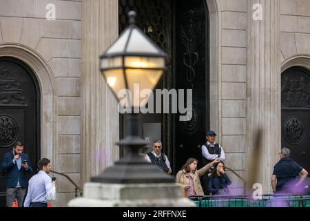 Londres, Royaume-Uni. 3 août 2023. Bank of England augmente les taux d'intérêt à 5,25% crédit : Ian Davidson/Alamy Live News Banque D'Images