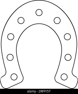 conception d'illustration vectorielle d'icône de fer à cheval Illustration de Vecteur