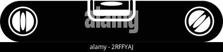 Conception de symbole d'illustration vectorielle d'icône de règle de niveau de construction Illustration de Vecteur