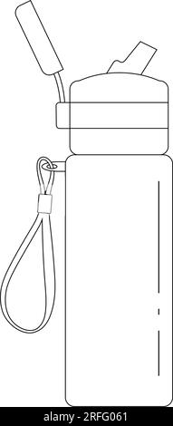 Conception de modèle d'illustration vectorielle d'icône de bouteilles d'eau potable Illustration de Vecteur