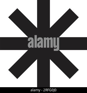 conception d'illustration vectorielle d'icône asterisk Illustration de Vecteur