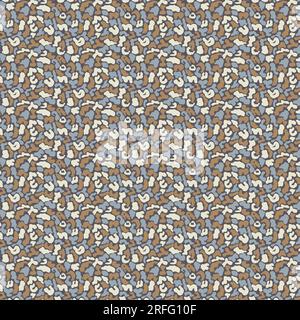 Motif camouflage bleu et marron. Fond de texture terrazzo Illustration de Vecteur