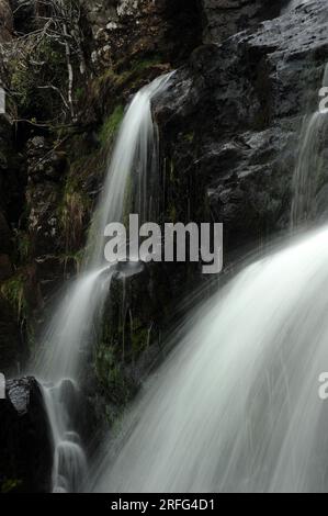 Rhaeadr Lliw, Afon Lliw, près de Llanuwchllyn. Banque D'Images