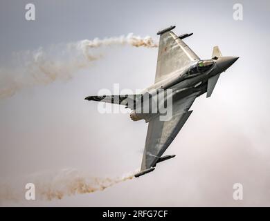Eurofighter de l'armée de l'air italienne, F-2000 Typhoon au Royal International Air Tattoo 2023 Banque D'Images