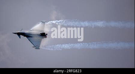 Eurofighter de l'armée de l'air italienne, F-2000 Typhoon au Royal International Air Tattoo 2023 Banque D'Images