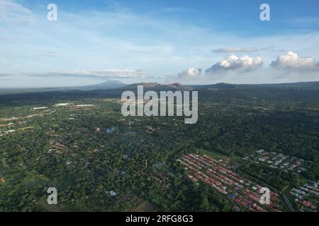 Vue panoramique en amérique centrale Nicaragua vue aérienne drone Banque D'Images