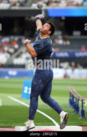 Leonardo FABBRI d'Italie dans le lancer du poids masculin dans la Wanda Diamond League, London Stadium, Queen Elizabeth Park - Londres, le 23 juillet 2023 Banque D'Images