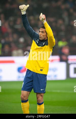 Milan Italie 2012-11-25, Gianluigi Buffon, gardien de but de la Juventus, avant le match de championnat de la Juventus de Milan Banque D'Images