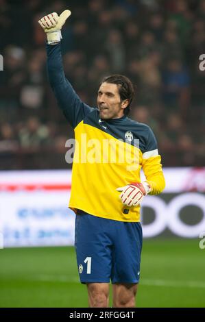 Milan Italie 2012-11-25, Gianluigi Buffon, gardien de but de la Juventus, avant le match de championnat de la Juventus de Milan Banque D'Images