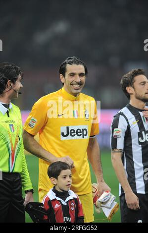 Milan Italie 2012-11-25, Gianluigi Buffon, gardien de but de la Juventus, lors du match de championnat de la Juventus de Milan Banque D'Images