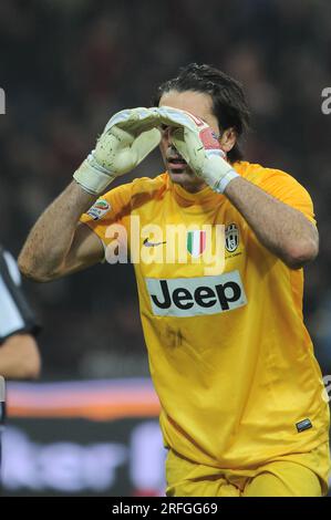 Milan Italie 2012-11-25, Gianluigi Buffon, gardien de but de la Juventus, lors du match de championnat de la Juventus de Milan Banque D'Images